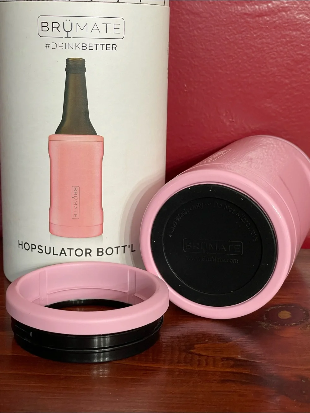 Blush Hopsulator Bott'l - Insulated Pink Bottle Cooler